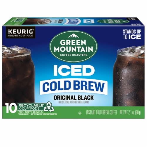 Green Mountain® Coffee Roasters Original Black Iced Cold Brew Medium Roast K-Cup Coffee Pods Perspective: top