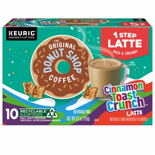 The Original Donut Shop® Cinnamon Toast Crunch Latte K-Cup Coffee Pods Perspective: top