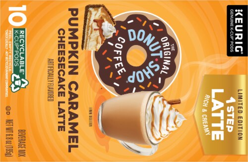 The Original Donut Shop® Pumpkin Caramel Cheesecake Latte K-Cup Coffee Pods Perspective: top