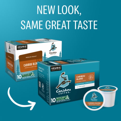 Caribou Coffee Caribou Blend Medium Roast K-Cup Coffee Pods Perspective: top