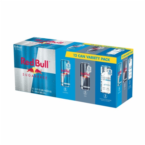 Red Bull Energy Drink Sugar Free Variety Pack Perspective: top