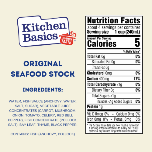 Kitchen Basics Original Seafood Stock, 32 oz - Kroger