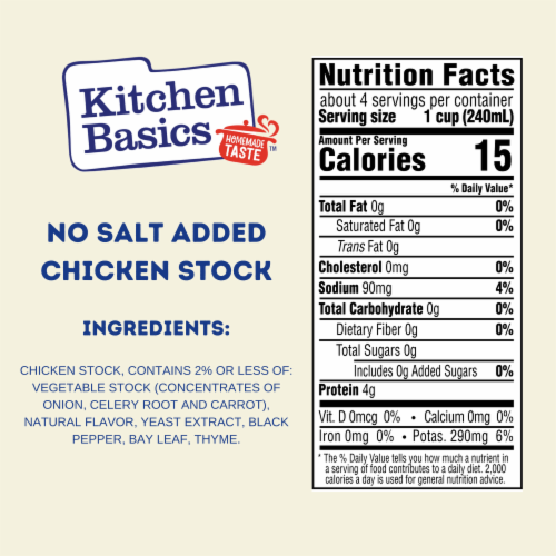 Kitchen Basics Unsalted Chicken Stock Perspective: top