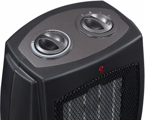 Duraflame Ceramic Desktop Space Heater - Black Perspective: top
