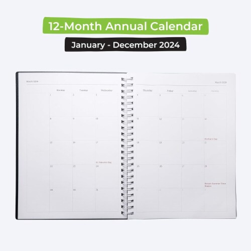 WallDeca Annual Weekly Planner, 8 x 6" Paper Size, Jan 2023 - Dec 2023 (USA 8 x 6")) Perspective: top