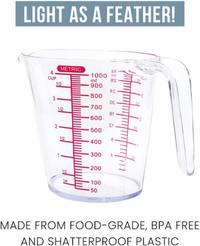 Chef Pomodoro 3-Piece Measuring Cup Set Perspective: top