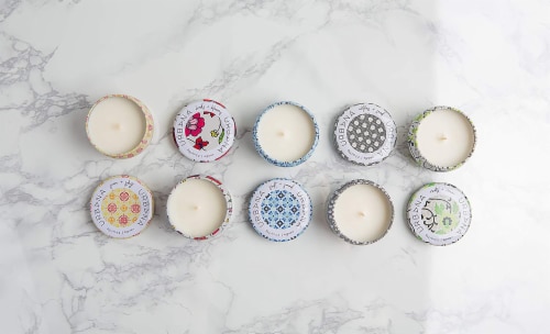 2.5oz Mini Candle - Buds + Blooms Perspective: top