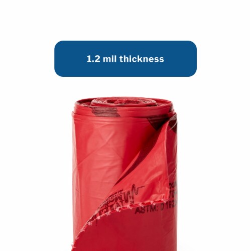 McKesson Infectious Waste Bag 30 gal. Case of 250 Perspective: top