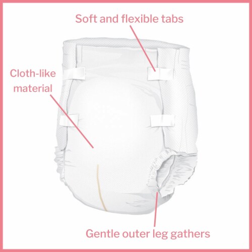 McKesson Adult Incontinence Brief M Moderate Absorbency BR30643, Moderate, 96 Ct Perspective: top