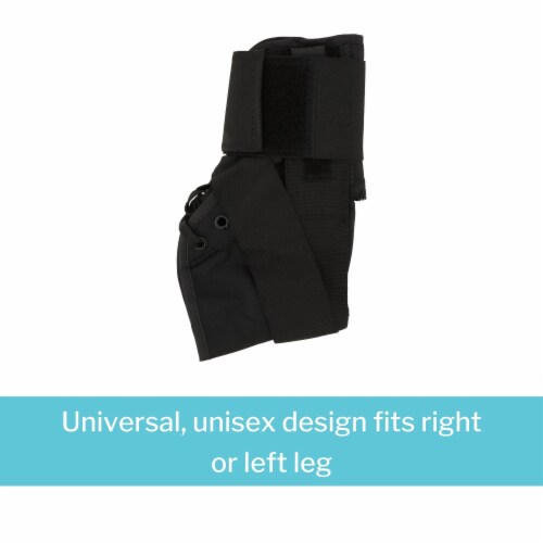 McKesson Black Ankle Brace Large 13-14 Ankle Circumf. Lace-Up for the Foot 155-81-97047 Perspective: top
