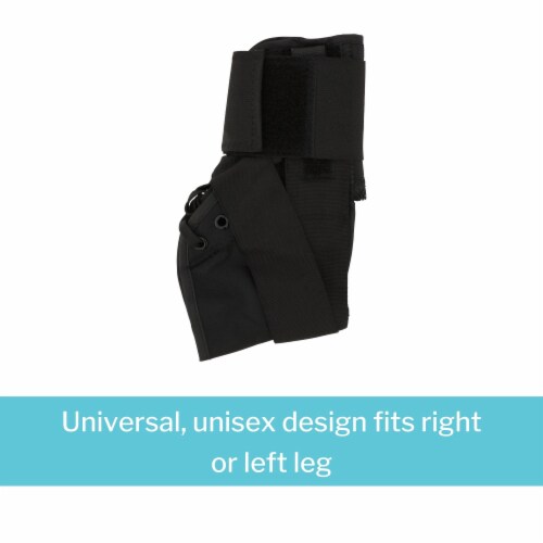 McKesson Black Ankle Brace X-Large 14-15 Ankle Circumf. Lace-Up for the Foot 155-81-97048 Perspective: top