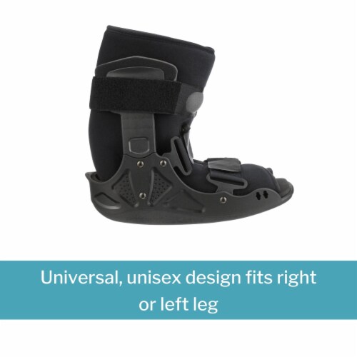 McKesson Black Walker Boot Large Hook and Loop for Either