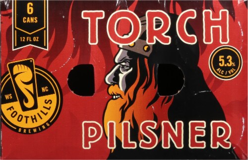 Foothills Brewing Torch Pilsner Perspective: top