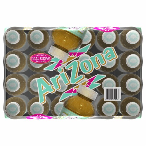 AriZona Green Tea Bottles Perspective: top