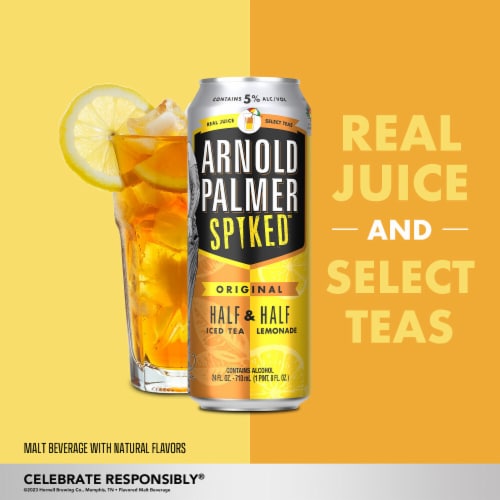 Arnold Palmer Spiked Original Half & Half Iced Tea Lemonade Perspective: top