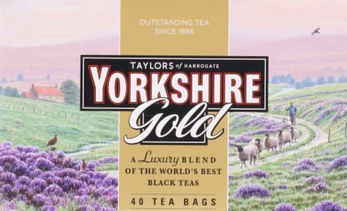 Taylors Of Harrogate Yorkshire Gold Black Tea Perspective: top