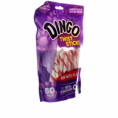 Dingo® Twist Sticks Dog Treats Perspective: top