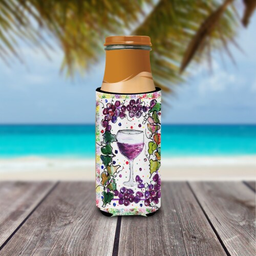 Carolines Treasures 8616MUK Wine Ultra Hugger for slim cans Perspective: top