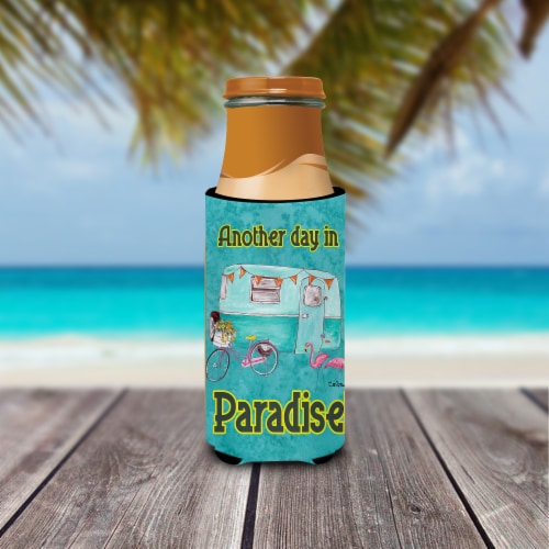Carolines Treasures 8758MUK Another Day in Paradise Ultra Hugger for slim cans Perspective: top