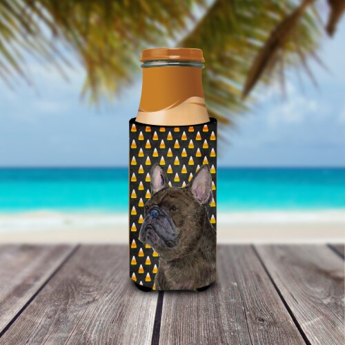 French Bulldog Candy Corn Halloween Portrait Ultra Beverage Insulators For Slim Slim Can Fred Meyer