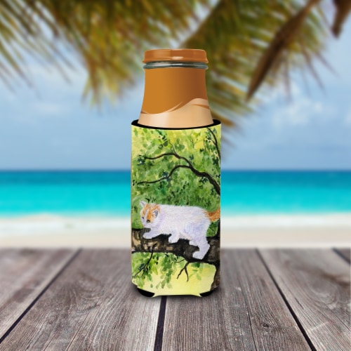 Carolines Treasures SS8277MUK Cat - Turkish Van Ultra Hugger for slim cans Perspective: top
