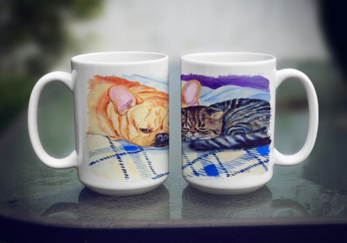 Carolines Treasures 7257CM15 Cat Coffee Mug 15 oz Perspective: top