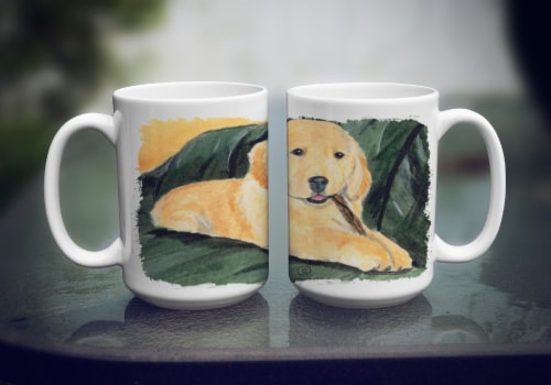 Golden retriever coffee mug shop