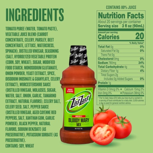 Zing Zang Bloody Mary Mix Perspective: top