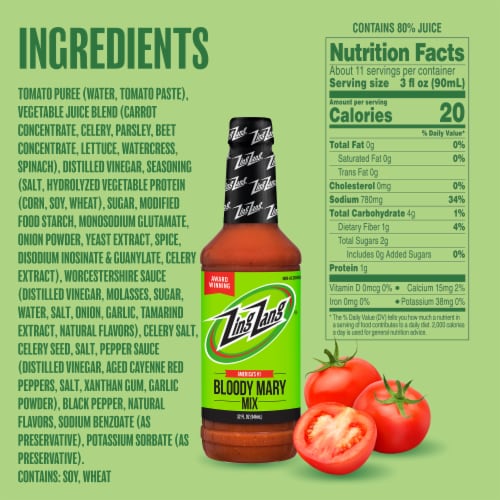 Zing Zang Bloody Mary Mix Perspective: top