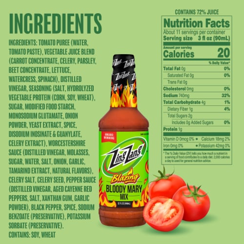 Zing Zang Blazing Bloody Mary Mix Perspective: top