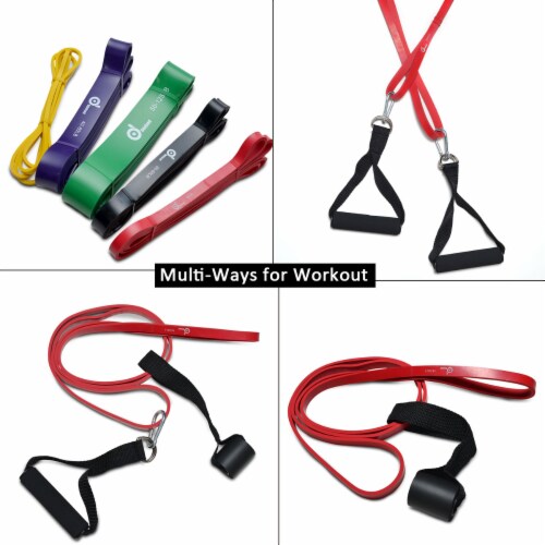 Pull-Ups Bands Kit – 9 In 1 Resistance Bands Kit – Totally 315 LBs Bands for Stretching Perspective: top