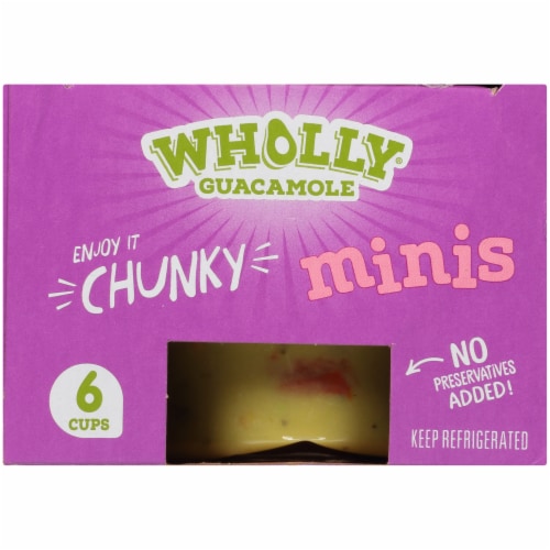 Wholly Guacamole Chunky Mediums Guacamole Minis Perspective: top