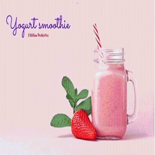 Strawberry Yogurt Powder, Probiotic Soft Serve Ice Cream Mix Perspective: top