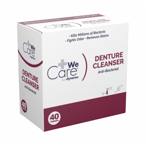 We Care from Dynarex Denture Cleaner Peppermint Scent Tablet 4877 (960 Ct) Perspective: top