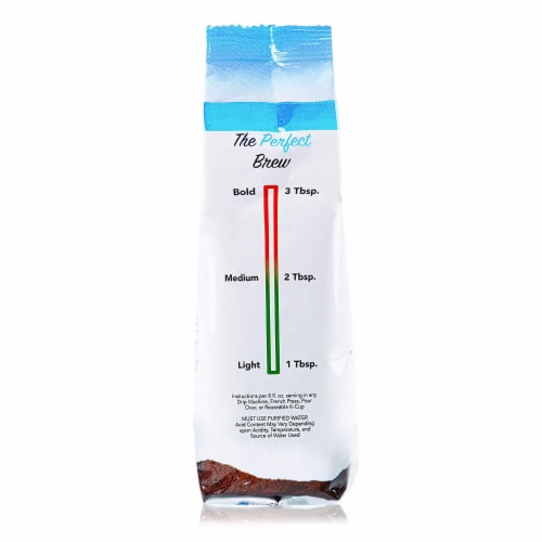 Tyler’s No Acid Organic Ground Coffee, Arabica Full Flavor, 12 oz Perspective: top