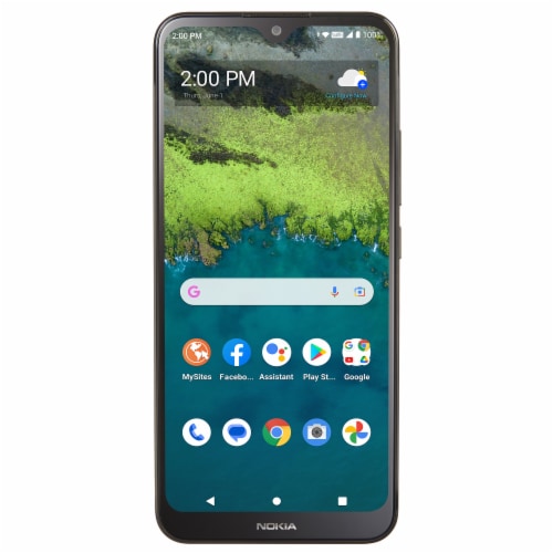 Simple Mobile® Nokia C110 32GB Prepaid Smartphone - Green Perspective: top