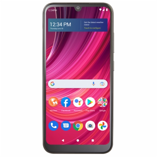 Total by Verizon BLU® View 4 32GB Prepaid Smartphone - Black Perspective: top