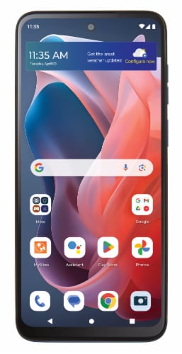 Total by Verizon Moto G Play Prepaid Smartphone - Blue Perspective: top
