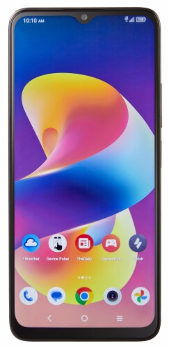 Simple Mobile TCL 50 LE Prepaid Smartphone Gray Perspective: top