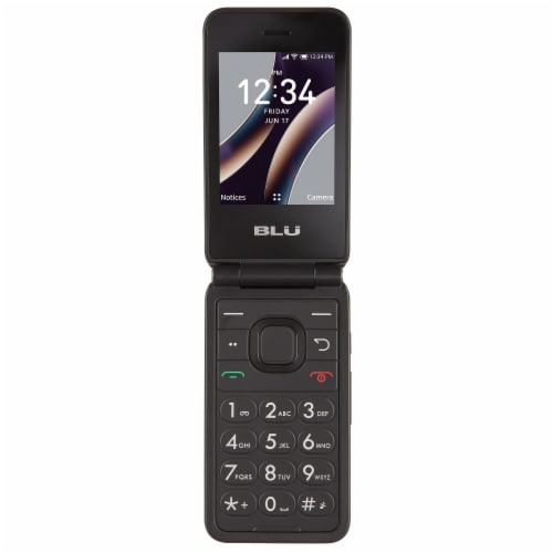 Tracfone BLU FLEX with annual plan bundle 1500Min/Txt/MB Prepaid Smartphone Perspective: top
