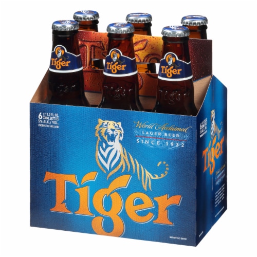 Tiger Lager Beer Perspective: top