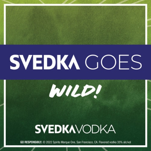SVEDKA Cucumber Lime Flavored Vodka Perspective: top