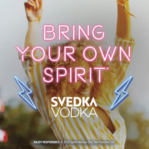 SVEDKA Blue Raspberry Flavored Vodka Perspective: top