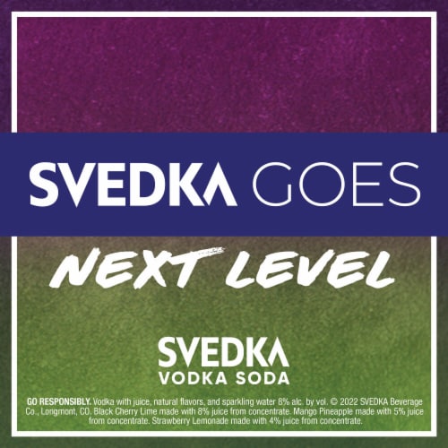 SVEDKA Strawberry Lemonade Vodka Soda Canned Cocktail Perspective: top