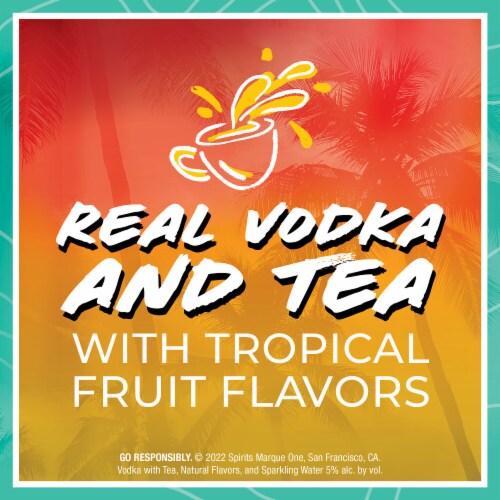 SVEDKA Tropics Variety Pack Vodka Tea Spritz Canned Cocktail Perspective: top