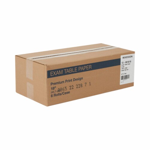 McKesson Table Paper Under the Sea Crepe 18'' W x 125' L Pediatric 6 Rolls Perspective: top