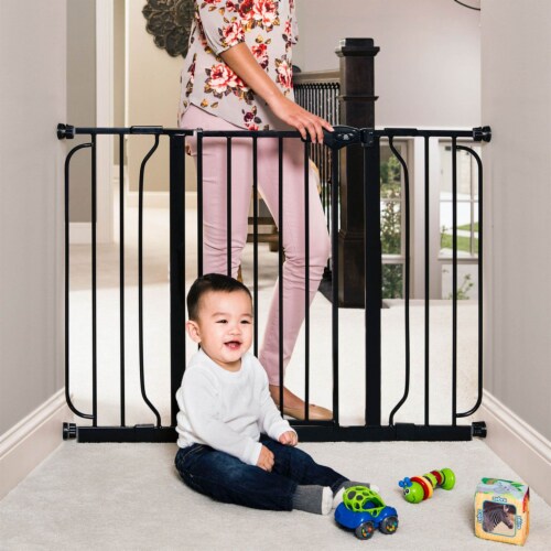 Regalo Easy Step 51 Inch Extra Wide Walk Thru Baby and Pet Safety Gate Black 1 Piece King Soopers