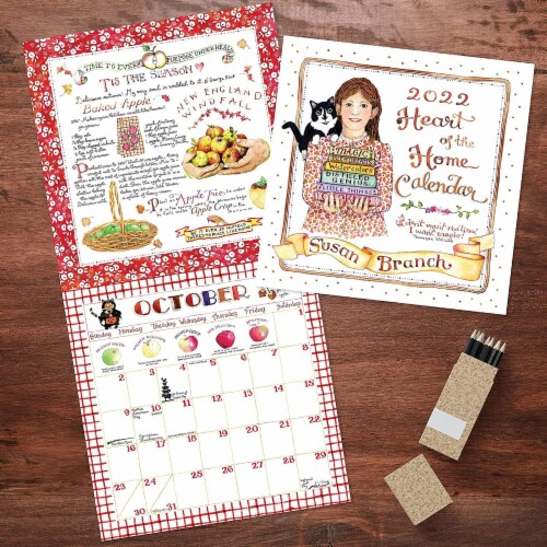 2022 Susan Branch Wall Calendar by TF Publishing Perspective: top