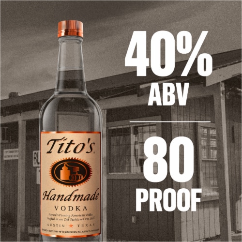 Tito's Handmade Vodka Perspective: top
