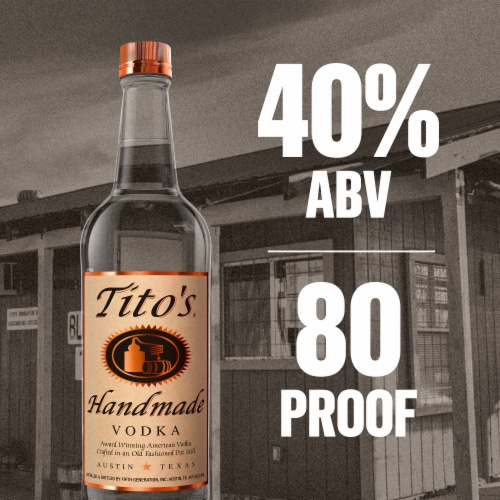 Tito's Handmade Vodka Perspective: top